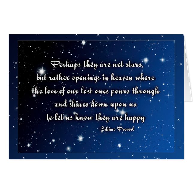 Perhaps they are not stars  Parakaleo note card (Front Horizontal)