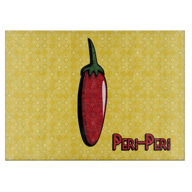 Peri-Peri Chilli Pepper Cutting Board (Front)