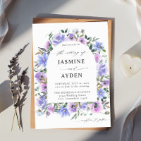 Peri & Purple Floral Arch Wedding