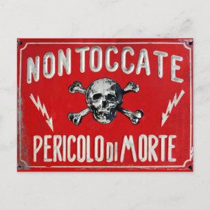Pericolo di Morte Postcard