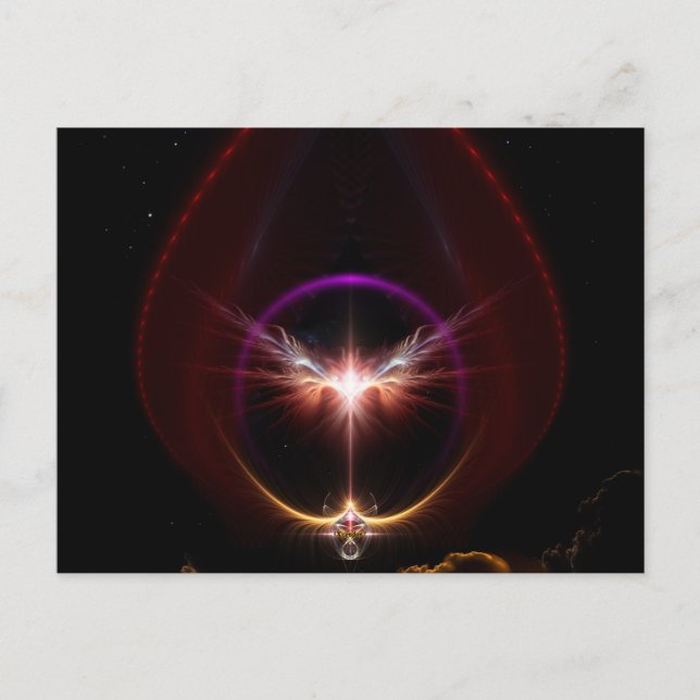 Peridin  Fractal Art Postcard (Front)