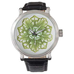 Peridot Green Antique Vintage Rosette Watch
