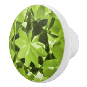 Peridot Illusion Ceramic Knob