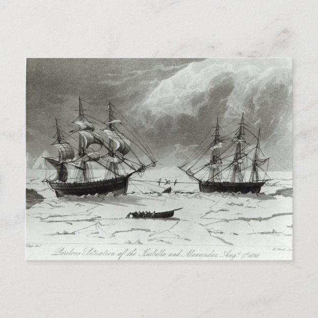 Perilous Situation of the Isabella and Postcard (Front)