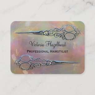 Perils Pearl Double Scissors Professional Business Card