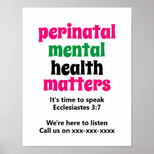 Perinatal Mental Health Matters Poster