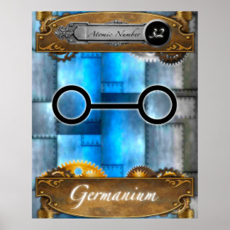 Periodic Element Germanium Atomic #32 Poster