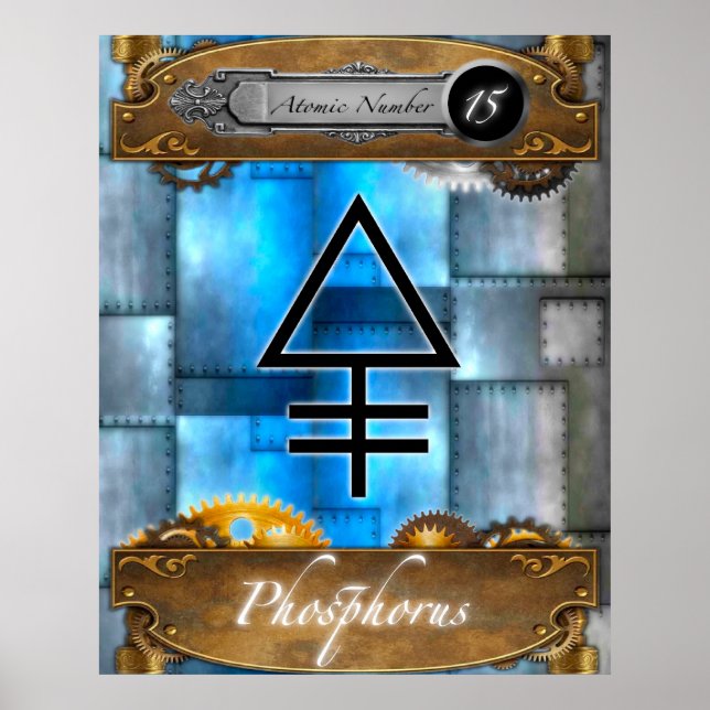 Periodic Element Phosphorus Atomic #15 Poster (Front)