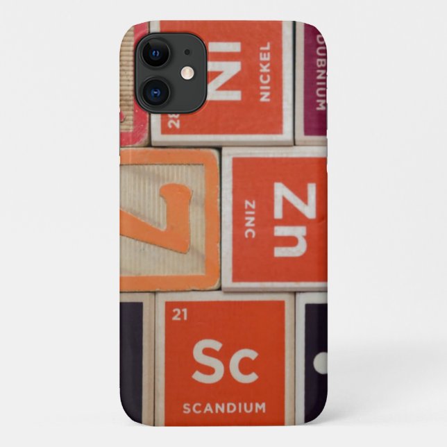 Periodic Elements Zinc Science Case-Mate iPhone Case (Back)