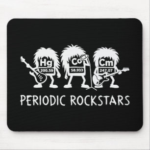 Periodic Rockstars Chemistry Humor Mouse Pad