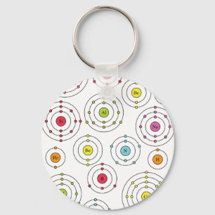 Periodic Shells Key Ring