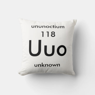Periodic Table 118 Ununoctium Pillow