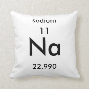 Periodic Table 11 Sodium Pillow