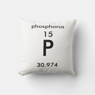 Periodic Table 15 Phosphorus Pillow