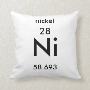 Periodic Table 28 Nickel Pillow