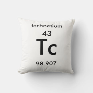 Periodic Table 43 Technetium Pillow
