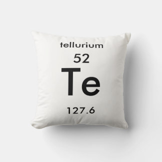 Periodic Table 52 Tellurium Pillow