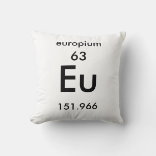 Periodic Table 63 Europium Pillow