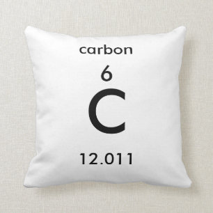 Periodic Table 6 Carbon Pillow