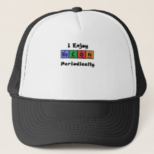 Periodic Table Bacon Science Chemistry Funny Trucker Hat