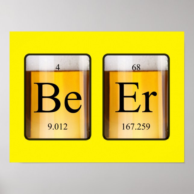 Periodic Table: Be Er Poster (Front)