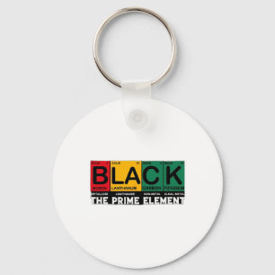 Periodic Table Black The Prime Element Black Histo Key Ring