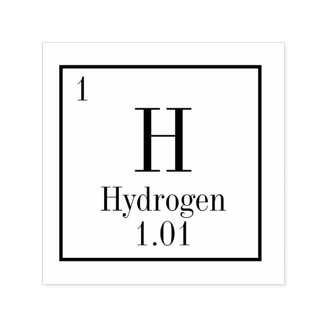 Periodic Table Element Stamp- Hydrogen Self-inking Stamp (Design)