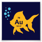 Periodic Table Elemental Gold Fish