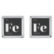 Periodic Table Elements Cuff Links // Iron