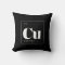 Periodic Table Elements Pillow // Copper