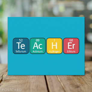 Periodic Table Elements Spelling Teacher Postcard