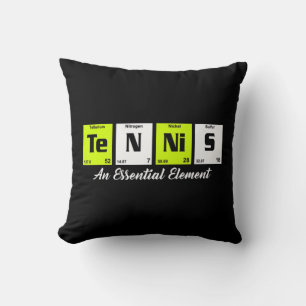 Periodic table Fun Tennis Player gift for men wome Cushion