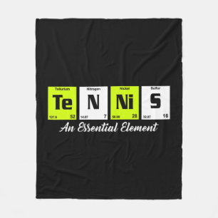 Periodic table Fun Tennis Player gift for men wome Fleece Blanket