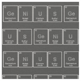 Periodic Table GeNiUS fabric
