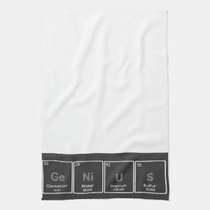 Periodic Table GeNiUS kitchen towel