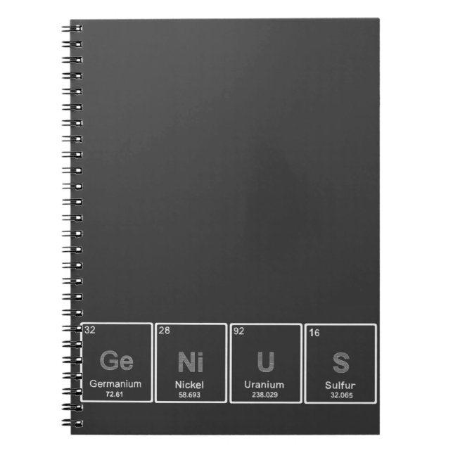 Periodic Table GeNiUS notebook (Front)