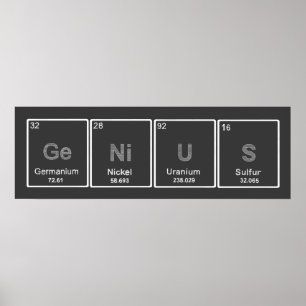 Periodic Table GeNiUS poster