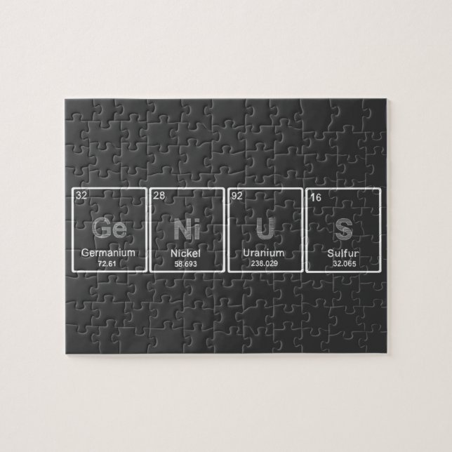 Periodic table GeNiUS puzzle (Horizontal)
