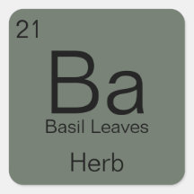 Periodic Table Herb & Spice Label