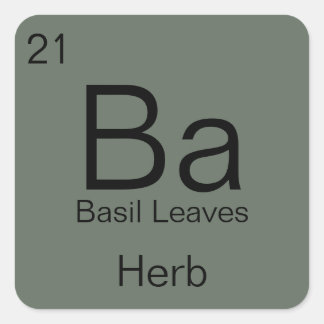 Periodic Table Herb & Spice Label