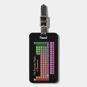 Periodic Table Luggage Tag