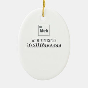 Periodic Table Mm Element of Cookie Ceramic Ornament