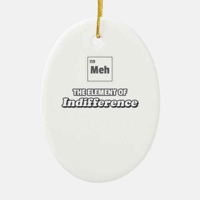 Periodic Table Mm Element of Cookie Ceramic Ornament (Front)