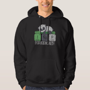 Periodic Table Napping Cute Animal Sleeping Panda Hoodie
