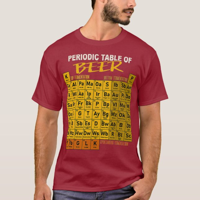 Periodic Table Of Beer - Craft Beer Style T-Shirt (Front)