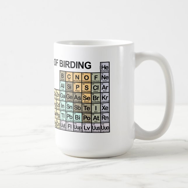 Periodic Table of Birding Coffee Mug (Right)