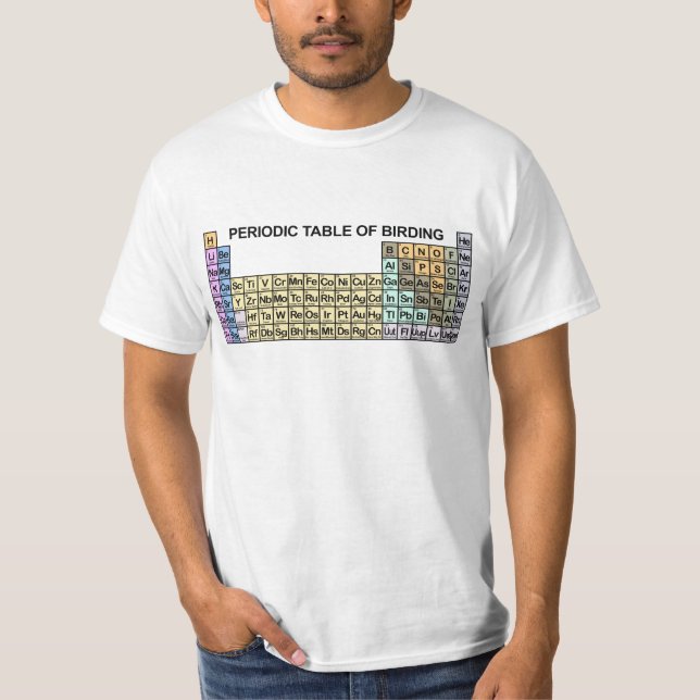Periodic Table of Birding T-Shirt (Front)