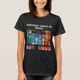 Periodic Table of Dogs, Dog Lover, Funny Science T-Shirt