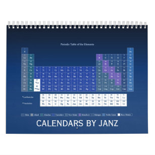 Periodic Table of Elements Calendar by Janz