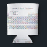 Periodic Table of Elements Can Cooler<br><div class="desc">The Periodic Table of the Elements with an old-school typewriter font representation. Colourful version.</div>